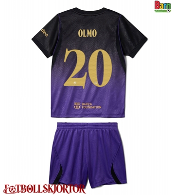 Barcelona Dani Olmo #20 Borta Kläder Barn 2026-27 Kortärmad (+ Korta byxor)